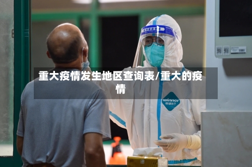 重大疫情发生地区查询表/重大的疫情