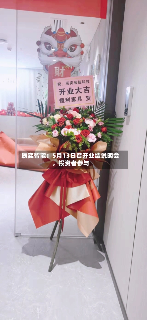 辰奕智能：5月13日召开业绩说明会，投资者参与